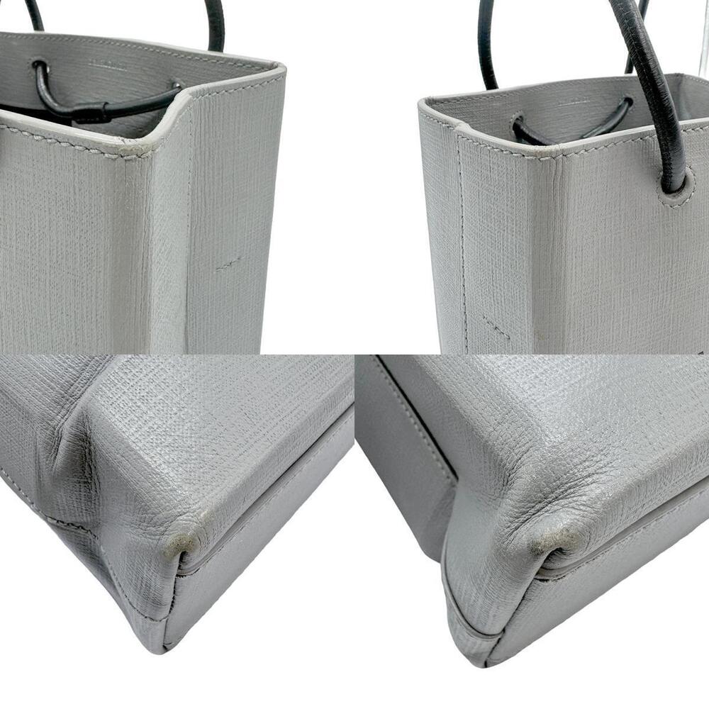 Balenciaga Shoulder XXS Shopping Gray Tote Leather Bag - Picture 3 of 4